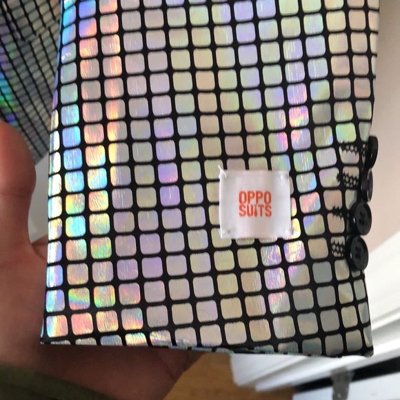 Amazing Opposuits Discoballer suit with matching pants, tie, and jacket! - Picture 2 of 9
